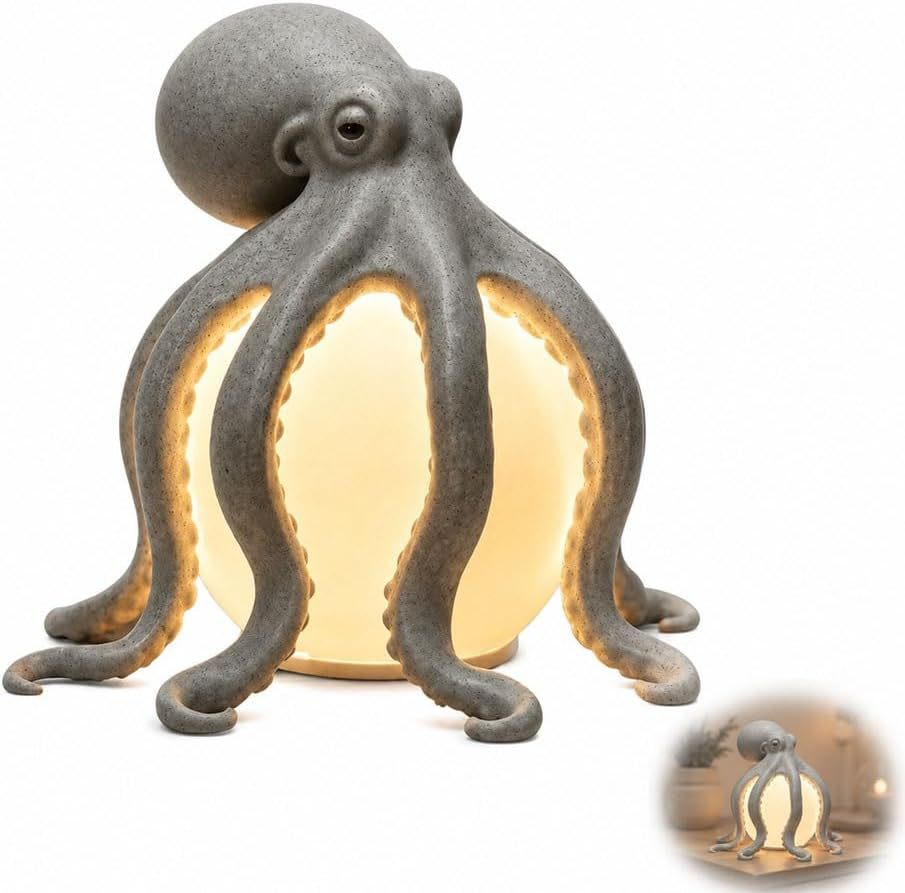 🐙 Octopus-shaped Desk Lamp - A Warm Glow That Feels Alive