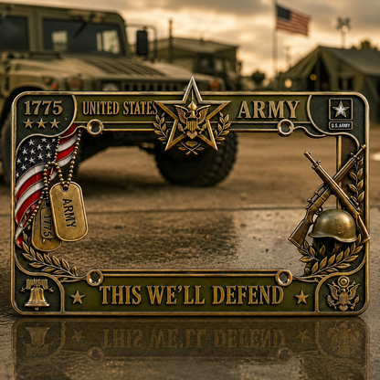 🔥LAST DAY 49% OFF- U.S. Army "This We'll Defend" License Plate Frame