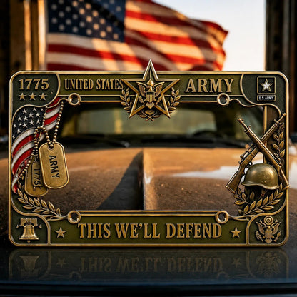 🔥LAST DAY 49% OFF- U.S. Army "This We'll Defend" License Plate Frame