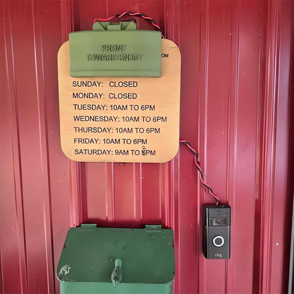 🔥LAST DAY 50% OFF - Ring Cam Claymore Mine Doorbell Prank Sign