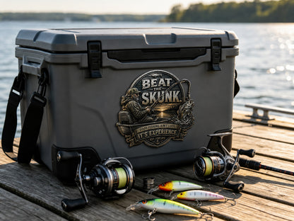 🎣 “BEAT SKUNK” Premium 3D Metal Vehicle Emblem Badge
