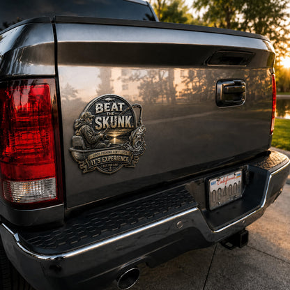 🎣 “BEAT SKUNK” Premium 3D Metal Vehicle Emblem Badge