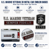 🏆Last Day Promo: 49% OFF! 🦅U.S. Marine Veteran Semper Fidelis Car Emblem Metal  Badge