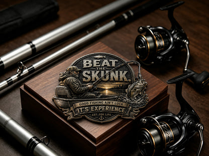 🎣 “BEAT SKUNK” Premium 3D Metal Vehicle Emblem Badge