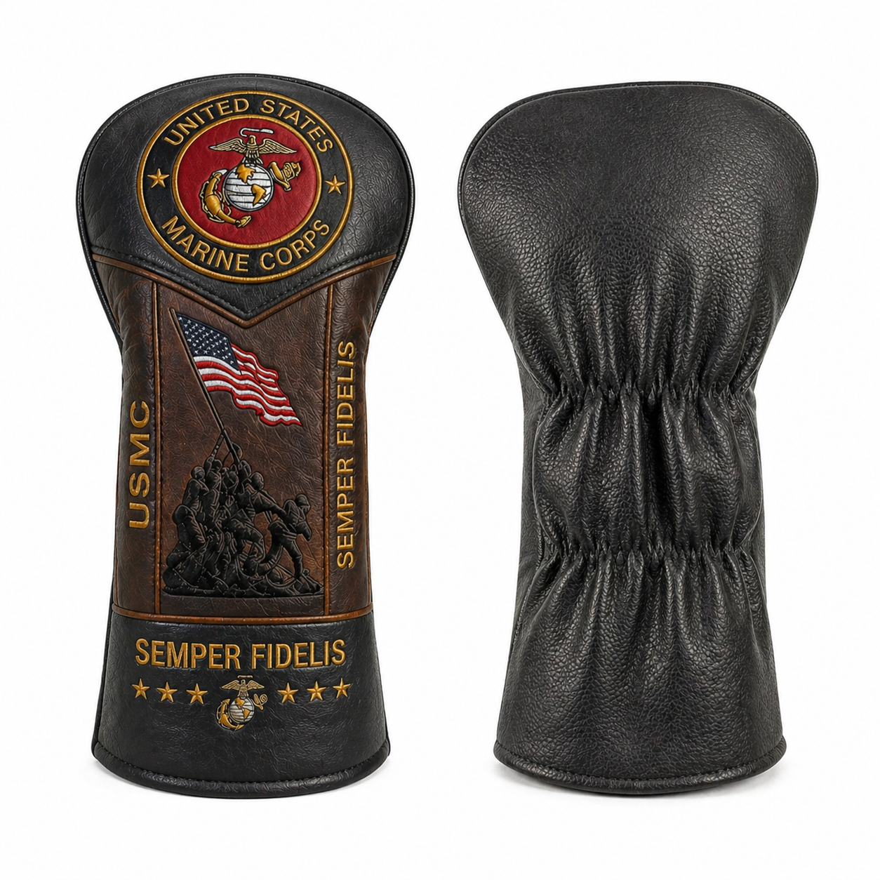 🏆Last Day Promo: 49% OFF 🎖️ US Marine Corps Semper Fidelis Leather Golf Headcovers - ✈️Buy 2 Free Shipping Today!