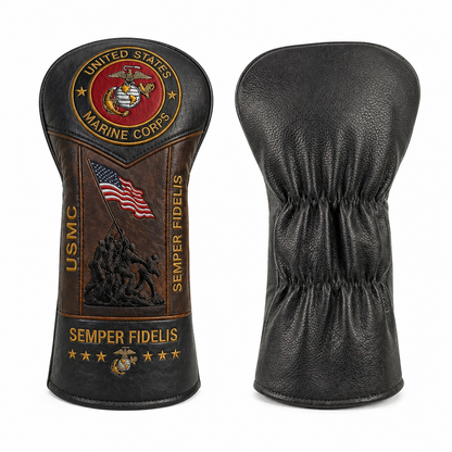 🏆Last Day Promo: 49% OFF 🎖️ US Marine Corps Semper Fidelis Leather Golf Headcovers - ✈️Buy 2 Free Shipping Today!