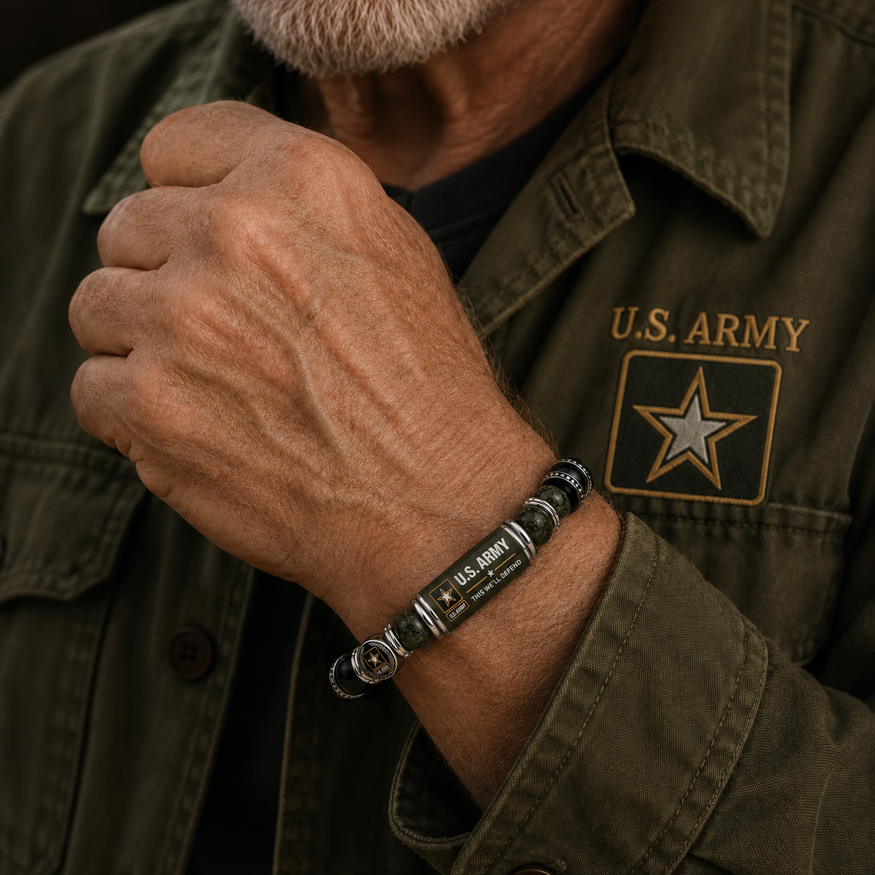 🇺🇸 Last Day Promo: 49% OFF 🎖️ - U.S. Military Veteran Beaded Bracelet