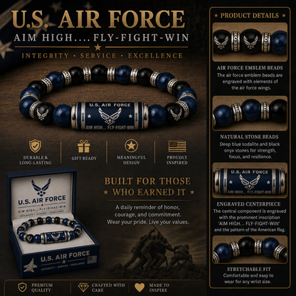 🇺🇸 Last Day Promo: 49% OFF 🎖️ - U.S. Military Veteran Beaded Bracelet