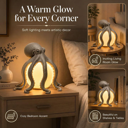 🐙 Octopus-shaped Desk Lamp - A Warm Glow That Feels Alive