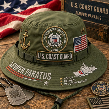 ⚓Last Day Promo: 49% OFF 🌊U.S. Coast Guard Semper Paratus Tribute Boonie Hat