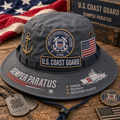 ⚓Last Day Promo: 49% OFF 🌊U.S. Coast Guard Semper Paratus Tribute Boonie Hat