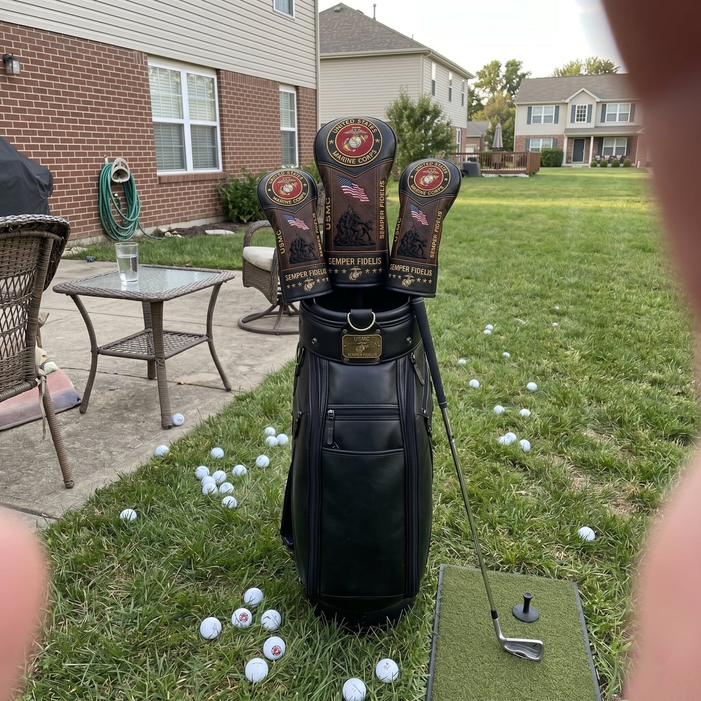 🏆Last Day Promo: 49% OFF 🎖️ US Marine Corps Semper Fidelis Leather Golf Headcovers - ✈️Buy 2 Free Shipping Today!