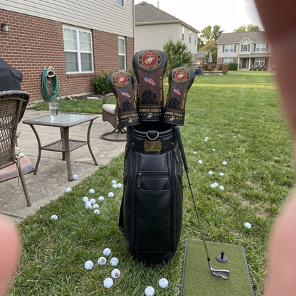 🏆Last Day Promo: 49% OFF 🎖️ US Marine Corps Semper Fidelis Leather Golf Headcovers - ✈️Buy 2 Free Shipping Today!