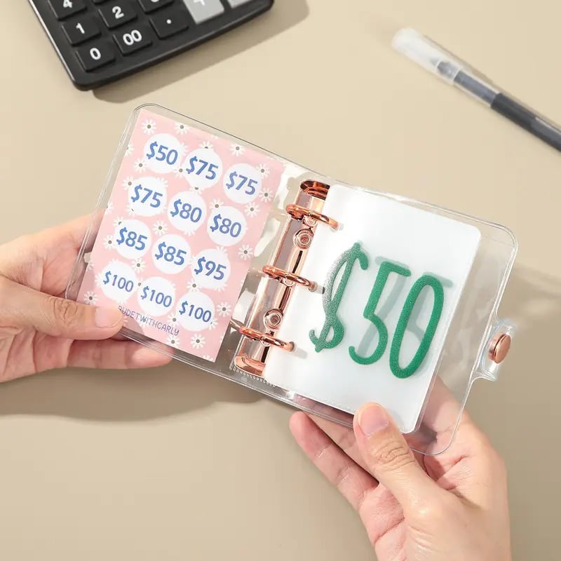 💰$1,000 Savings Challenge Binder – Budget Planner & Cash Stuffing System