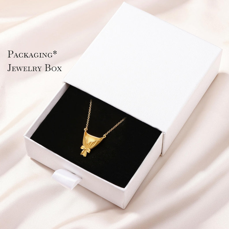 💐Floral Bouquet Necklace - Flower Holder Pendant
